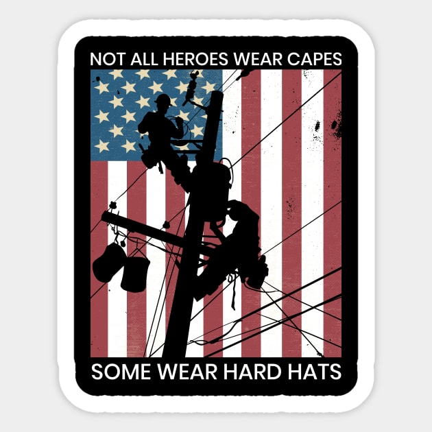 Lineman / Linemen Are Heroes Sticker by LineXpressions